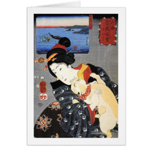 猫 と 女, 国 Katze und Frauen, Kuniyoshi, Ukiyoshi