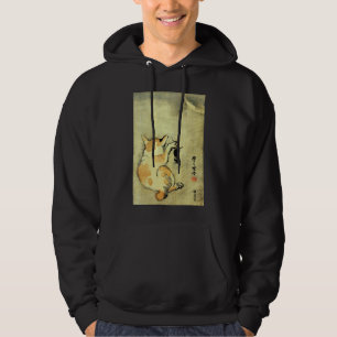 猫 と 鼠, 暁 Katzenkatze und Maus, Kyōsai, Ukiyo-e Hoodie