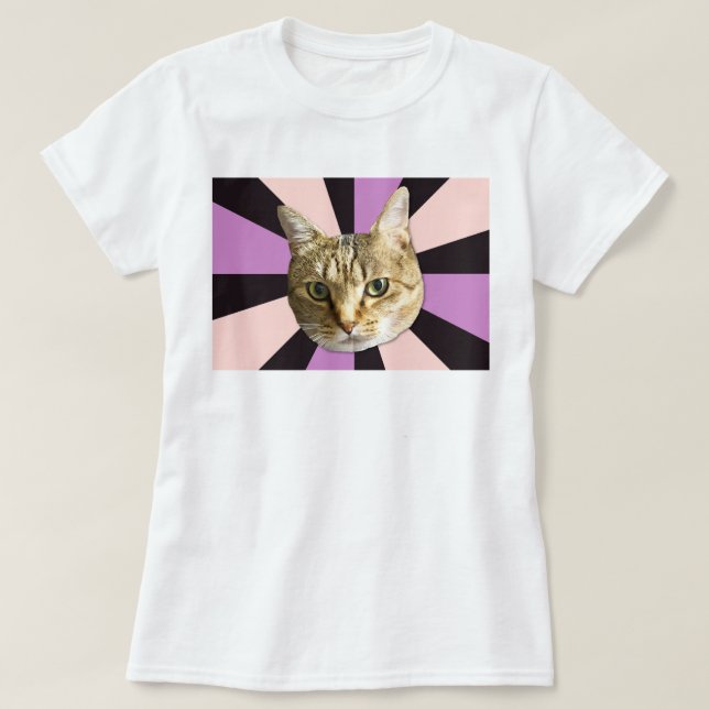 猫 ( ねこ )　Tシャツ T-Shirt (Design vorne)