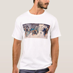 猫 の 雪 だ ま,国 Big Cat Snowman, Kuniyoshi, Ukiyo-e T-Shirt