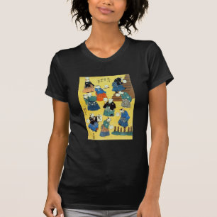 猫 曲 芸 師, 国 芳 Acrobat of the Cats, Kuniyoshi, Ukiyo T-Shirt