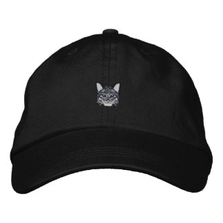 猫 BESTICKTE BASEBALLKAPPE