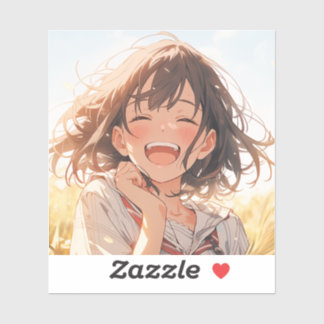田舎娘アイコン/Country Girl icon Seal | 東京娘 GenerartiveAI Aufkleber