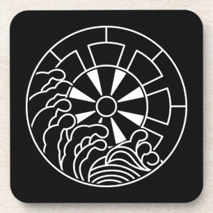 石 持 ち 地 抜 き 浪 に GETRÄNKEUNTERSETZER