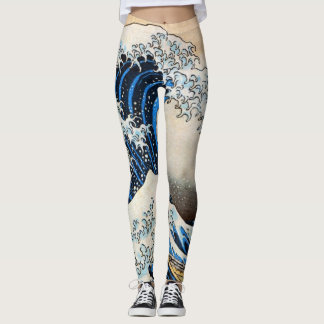 神奈川沖浪裏, 北斎 große Welle, Hokusai, Ukiyo-e Leggings