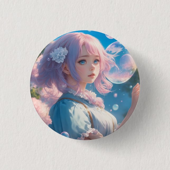 神秘的　女子　メルヘン　ラブリー BUTTON (Vorderseite)