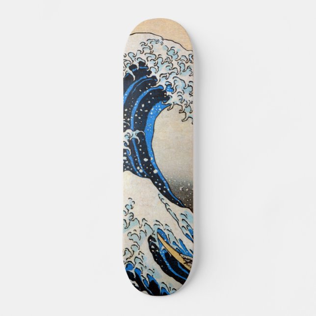 神 奈 川 沖 裏, 北 Great Wave, Hokusai, Ukiyo-e Skateboard (Vorderseite)