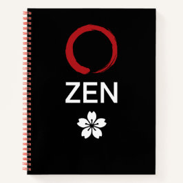 禅 Zen – Enso Sakura Minimalist Notebook Notizbuch