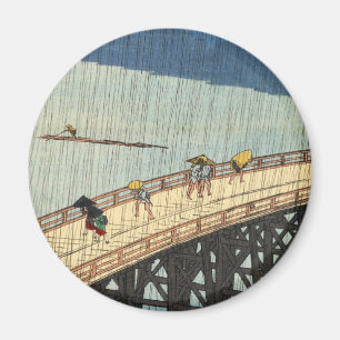 突 然 雨, 広 plötzlicher Regen, Hiroshige, の Magnet