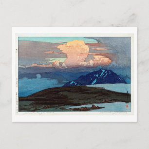 立 山 五 ヶ 原, Tateyama Goshikigahara, Yoshida, Woodcu Postkarte