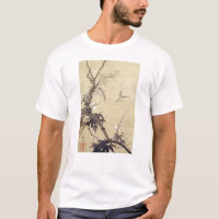 竹に鳥, 其一 Vogel und Bambus, Kiitsu, Japan-Kunst