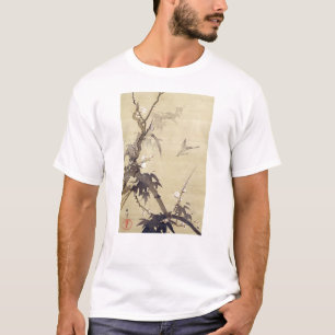 竹に鳥, 其一 Vogel und Bambus, Kiitsu, Japan-Kunst T-Shirt