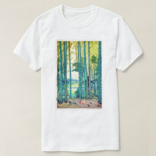竹 林, Bambushain, Hiroshi Yoshida, Holzschnitt T-Shirt