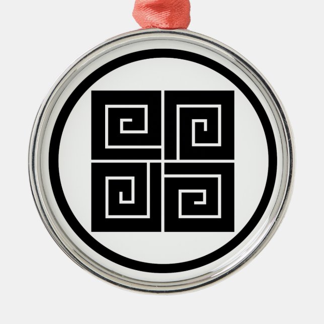 糸 輪 に 四 稲 妻 つ ORNAMENT AUS METALL (Vorne)