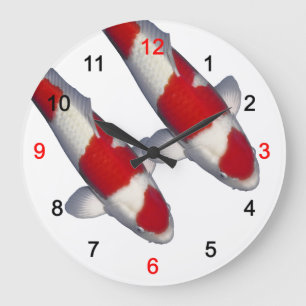 紅白の錦鯉 , “ KOI ” GROßE WANDUHR