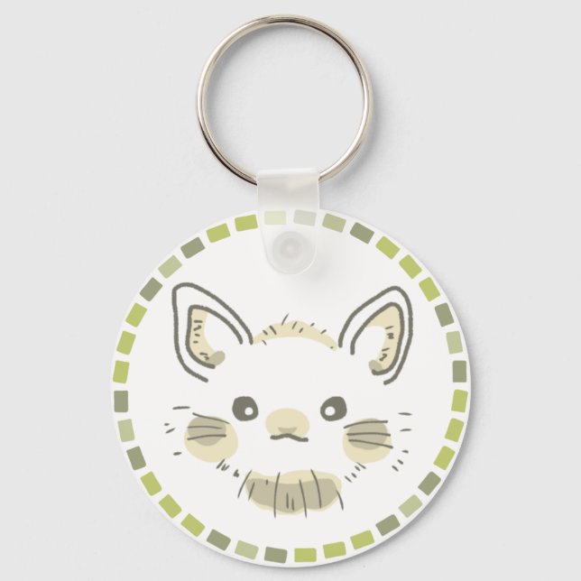 綿毛のような柔らかい質感のうさぎデザイン  SCHLÜSSELANHÄNGER (Vorderseite)