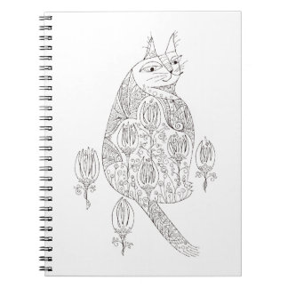 線 だ け の 猫 塗 り 絵 NOTIZBLOCK