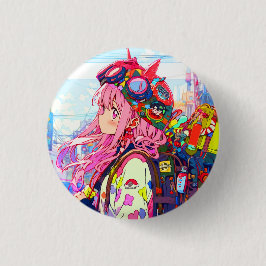 缶バッジ｜VACHABORG グッズ「トレジャーバックパッカー」 BUTTON