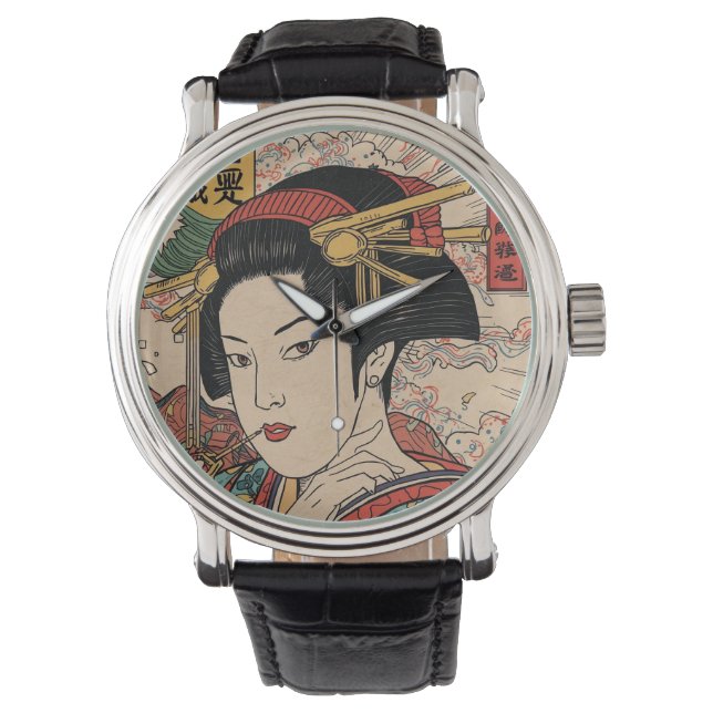 美人画・アバンギャルド江戸絵巻 ARMBANDUHR (Vorderseite)