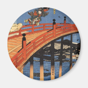 義 経 と 慶, 国, Yoshitsune & Benkei, Kuniyoshi, Ukiyo- Magnet