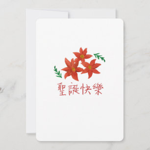 聖 誕 快 樂 (frohe Weihnachten auf traditionellem Chin