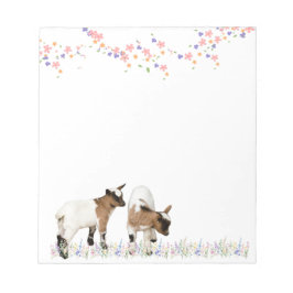 花とかわいい子ヤギのメモ♡ NOTIZBLOCK