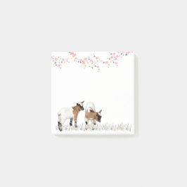 花とかわいい子ヤギ♡ POST-IT KLEBEZETTEL