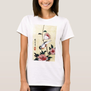 花に鳥, 広重 Vogel und Blume, Hiroshige, Ukiyo-e T-Shirt