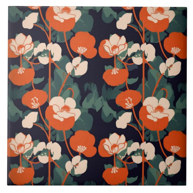 花柄タイル FLIESE (Vorderseite)