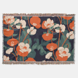 花柄ブランケット DECKE