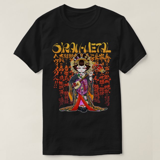 花魁メタル OIRAN-METAL T-Shirt (Design vorne)