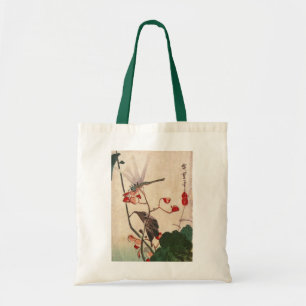 花 に ボ, 広 Dragonfly und Blume, Hiroshige, Ukiyo-ト Tragetasche