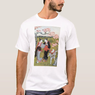 花(一), 清 長 Blume Viewing(1), Kiyonaga, Ukiyo-e T-Shirt