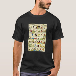 英 単 表, 亀 Tabelle 吉 englischen Wörter, Ukiyo-e T-Shirt