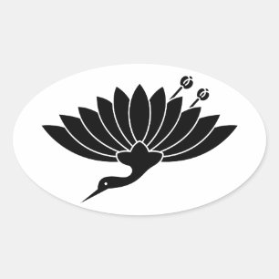 菊鶴 OVALER AUFKLEBER
