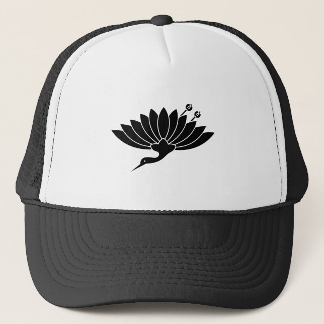 菊 鶴 TRUCKERKAPPE (Vorderseite)
