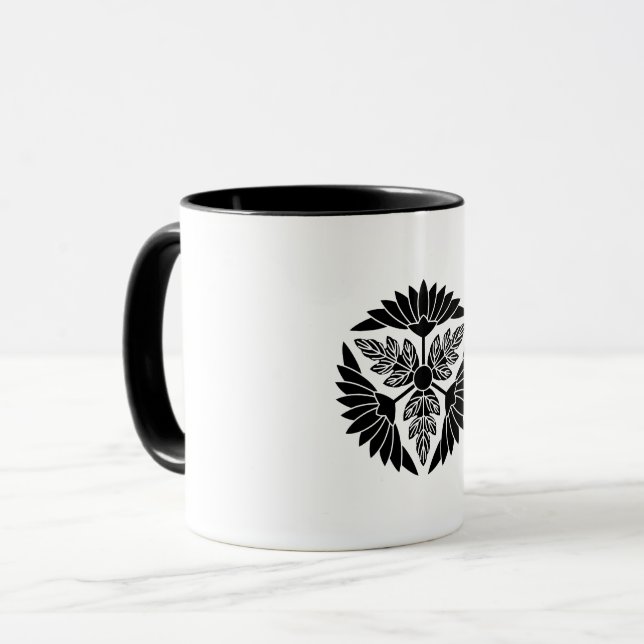葉 付 菊 車 TASSE (Vorderseite Links)