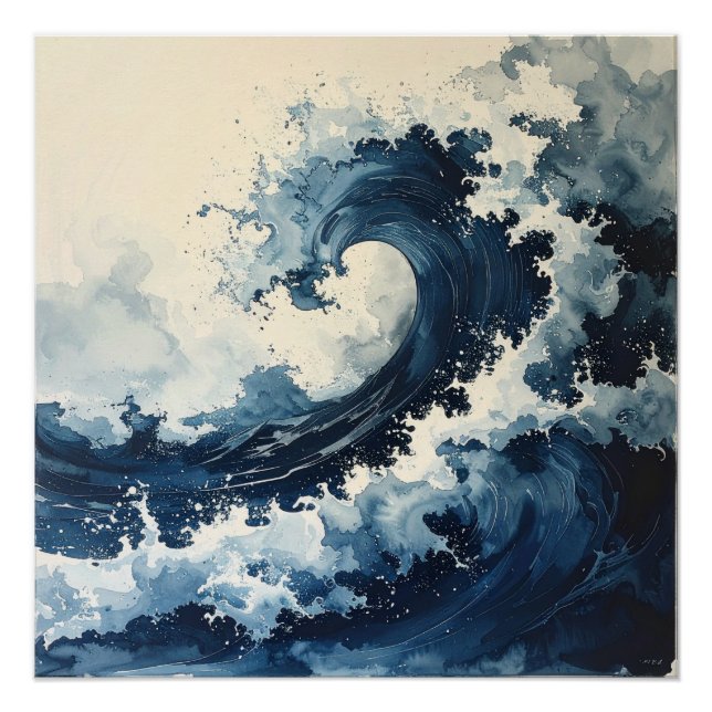 蒼の波 – The Indigo Wave Poster (Vorderseite)