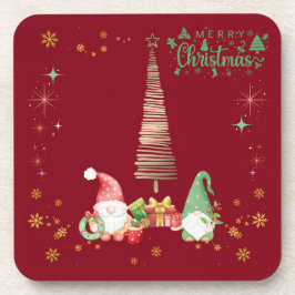 赤色かわいいサンタさんクリスマス♡  GETRÄNKEUNTERSETZER