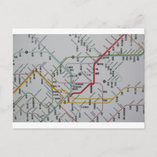 路 線 図 JAPAN POSTKARTE