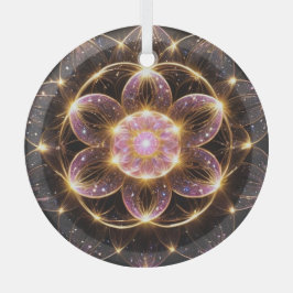 輝くピンクの華 ORNAMENT AUS GLAS