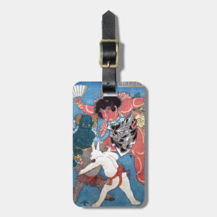 金 太 郎 と 物,国 Kintaro & Animals, Kuniyoshi, Ukiyo-e Gepäckanhänger