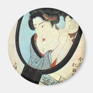 鏡 の 中 女, 国 Frau in Mirror, Kunisada Magnet