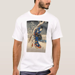 雪の芸者, 豊国 Geisya im Schnee, Toyokuni, Ukiyo-e T-Shirt