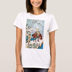 雪 の 人, 北 斎 Reisende in Snow, Hokusai, Ukiyo-e T-Shirt