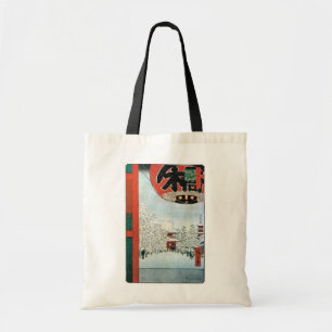 雪 の 草, 広 Schnee in Asakusa, Hiroshige Ukiyoe重 Tragetasche