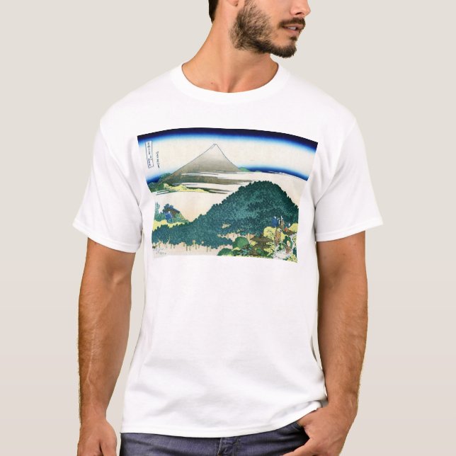 青 山 円 松, 北 Blick 斎 Fuji von Aoyama, Hokusai, Ukiyo T-Shirt (Vorderseite)