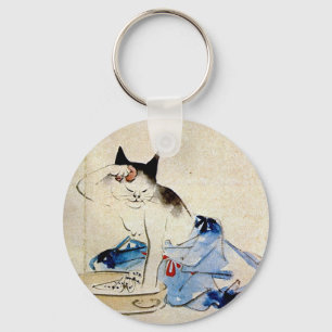 顔 を 洗 猫, 広 重 Cat Face Wash, Hiroshige Schlüsselanhänger