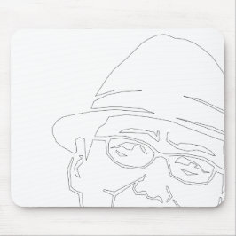 顔 黒 ラ uns mousepad