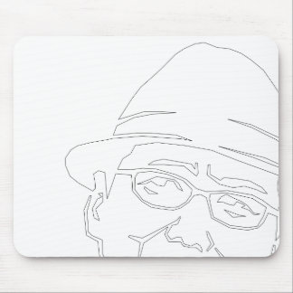 顔 黒 ラ uns mousepad